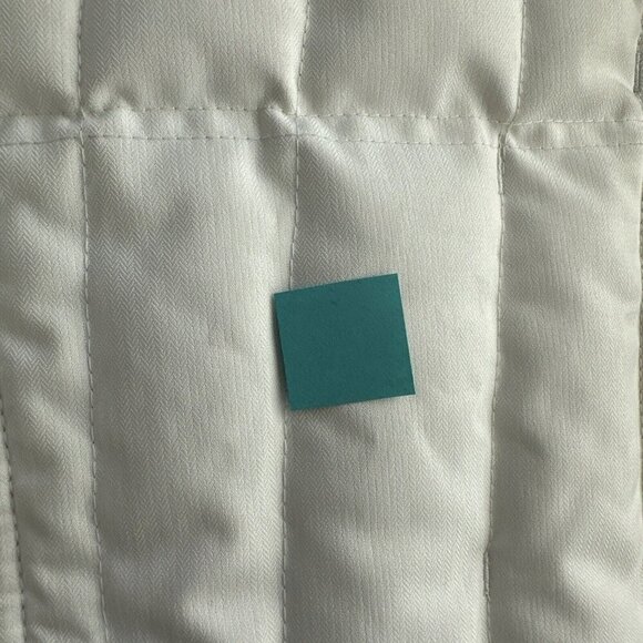 Obermeyer Down Coat Womens 12 White Black Duck Puffer Circuit Ski Snow - Picture 15 of 15